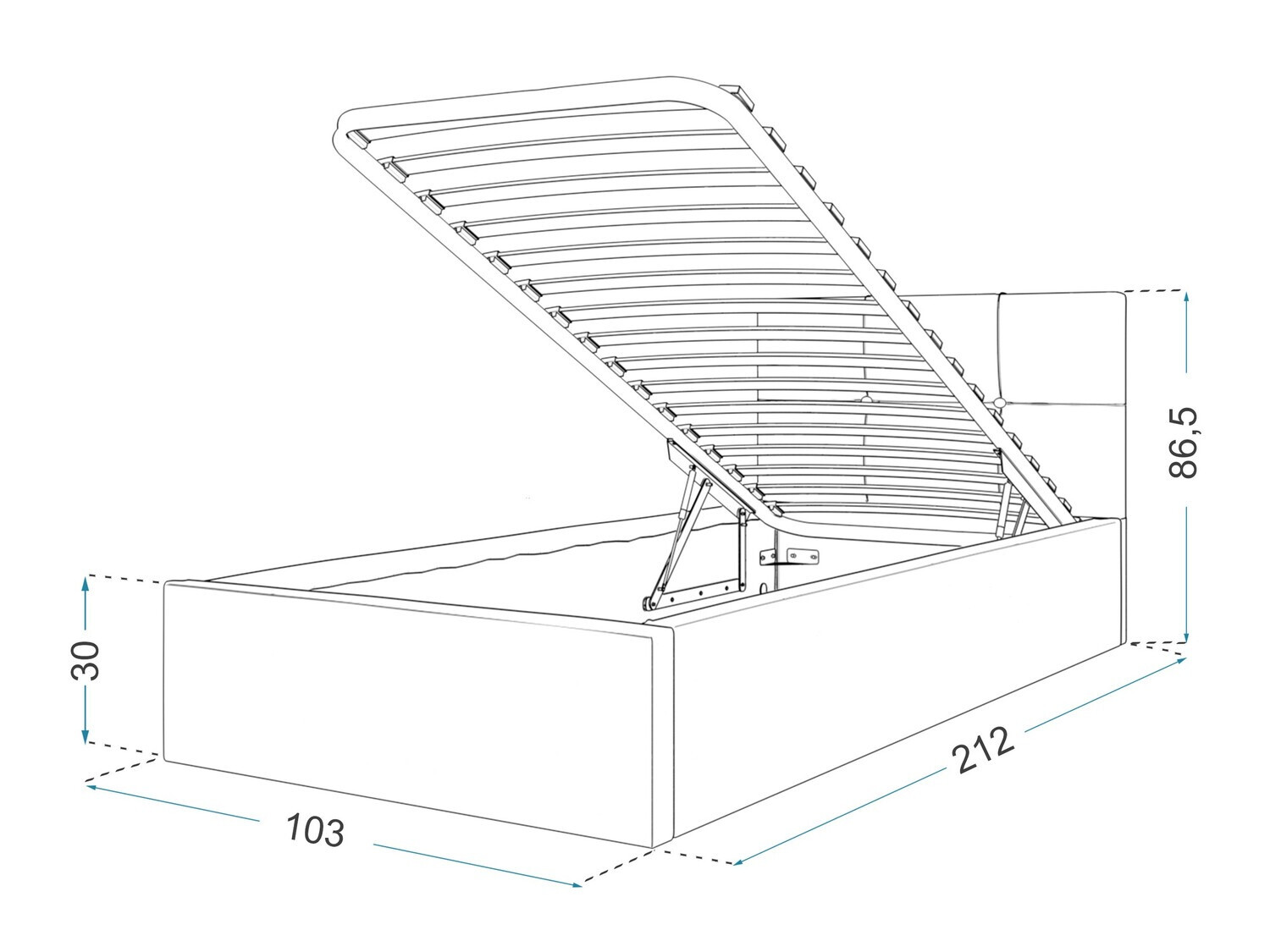 Gulta Fairfield 107 (Melns)