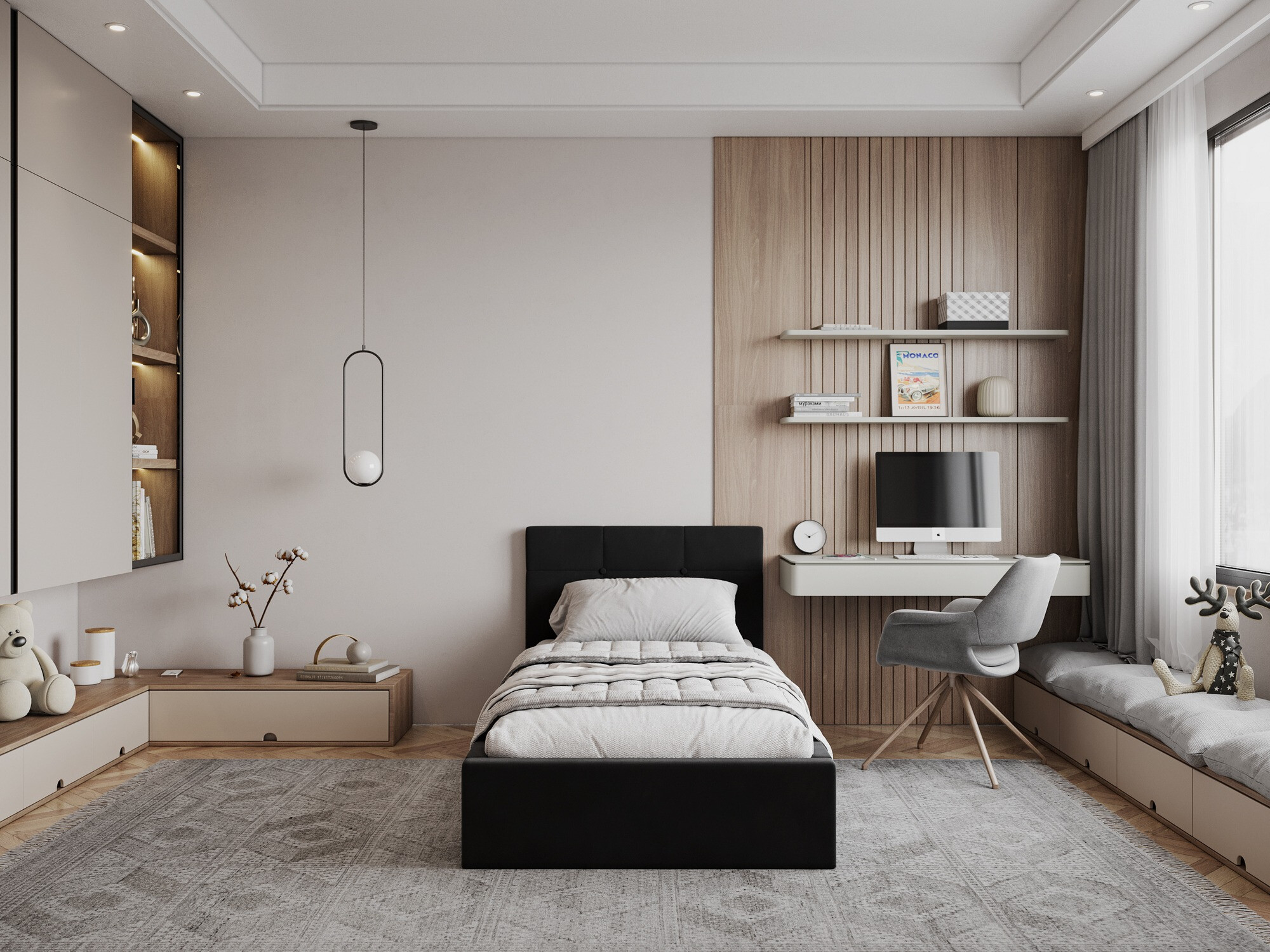 Кровать Fairfield 107 (Чёрный)