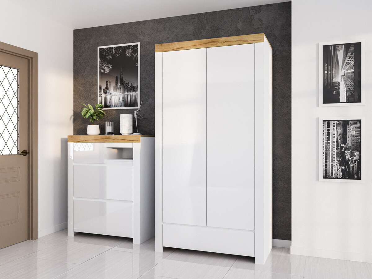 Kurpju kaste Sonsoru 119 (Balts + Glancēts balts + Votan ozols)