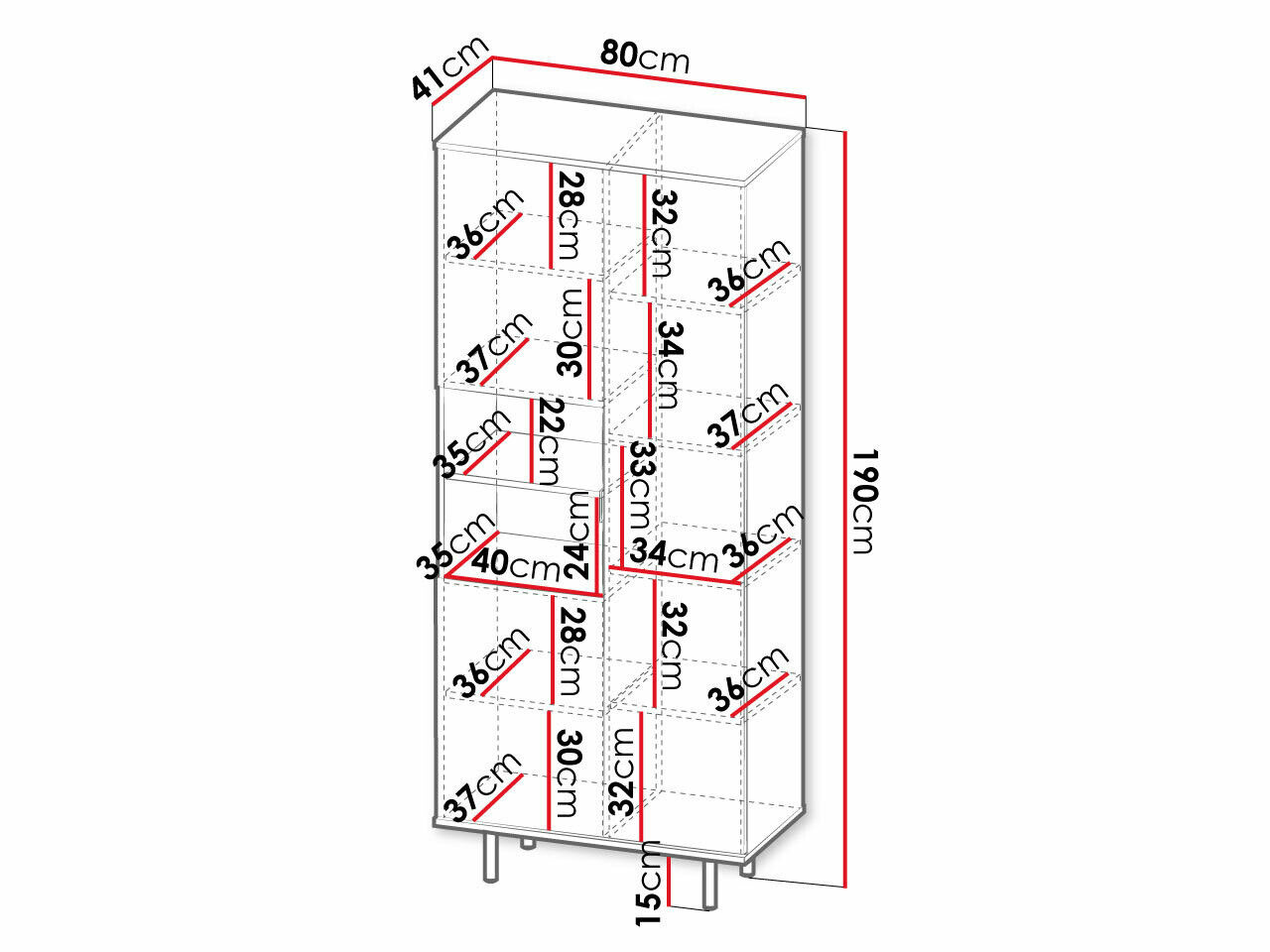 Стеллаж Virdomi 104 (Кашемир)