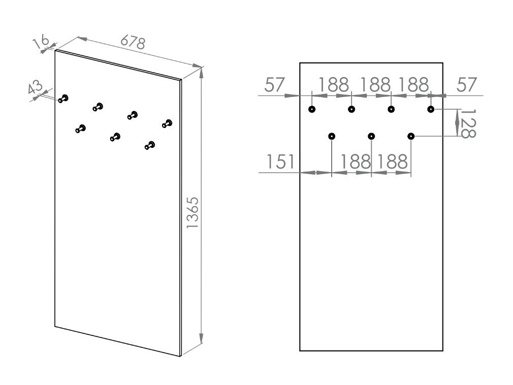 Вешалка Marmeli 120