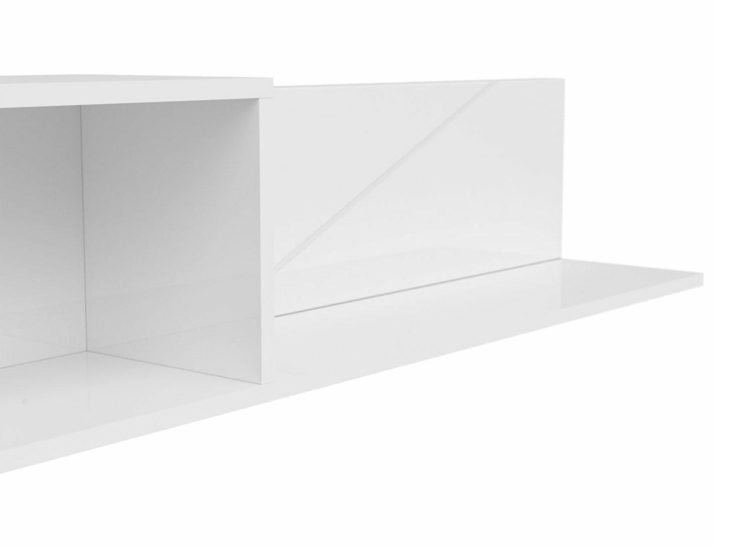 Piekarams plaukts Fivale 101 (Glancēts balts + Balts)