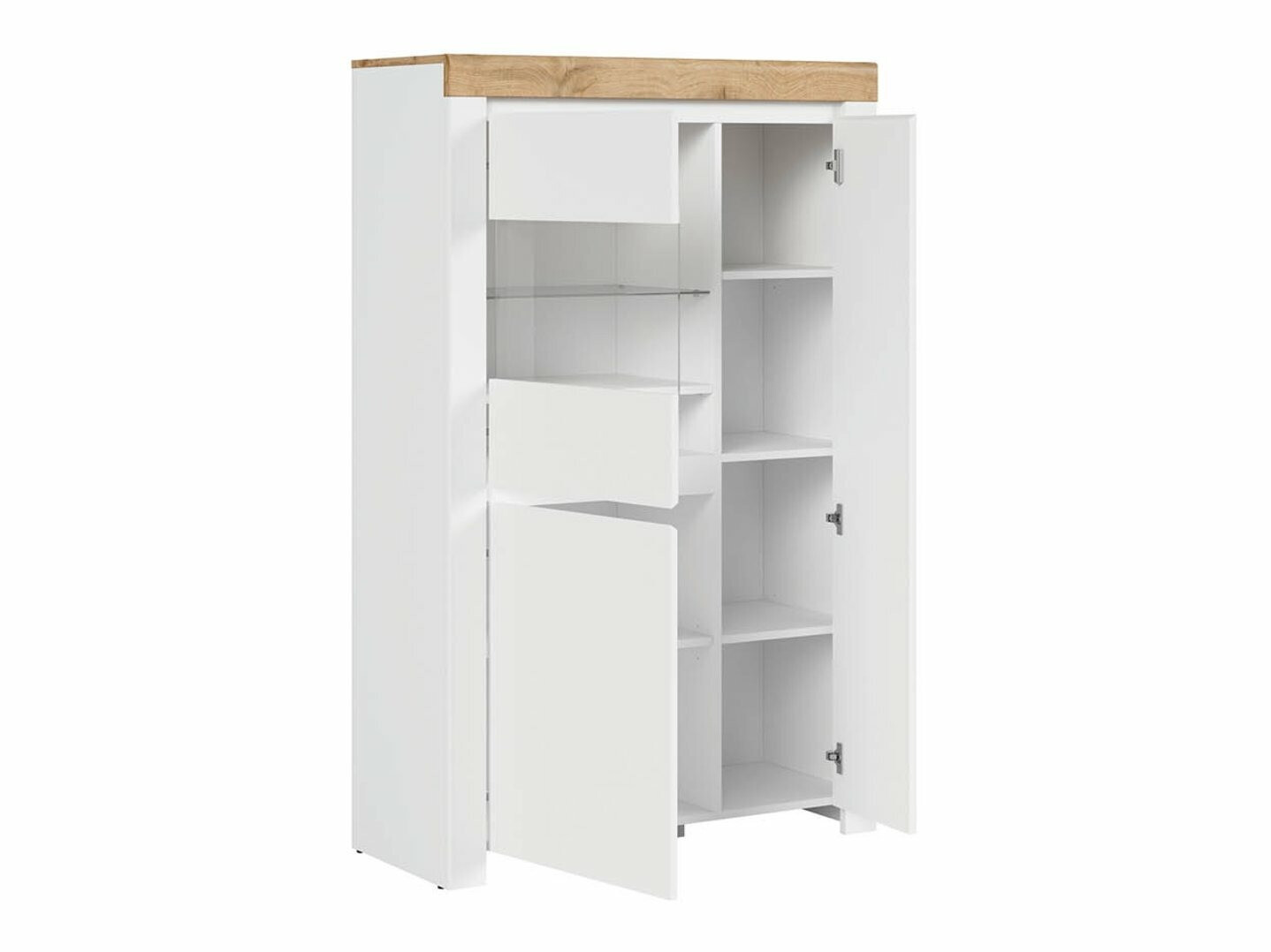 Plaukts Sonsoru 105 (Balts + Glancēts balts + Votan ozols)