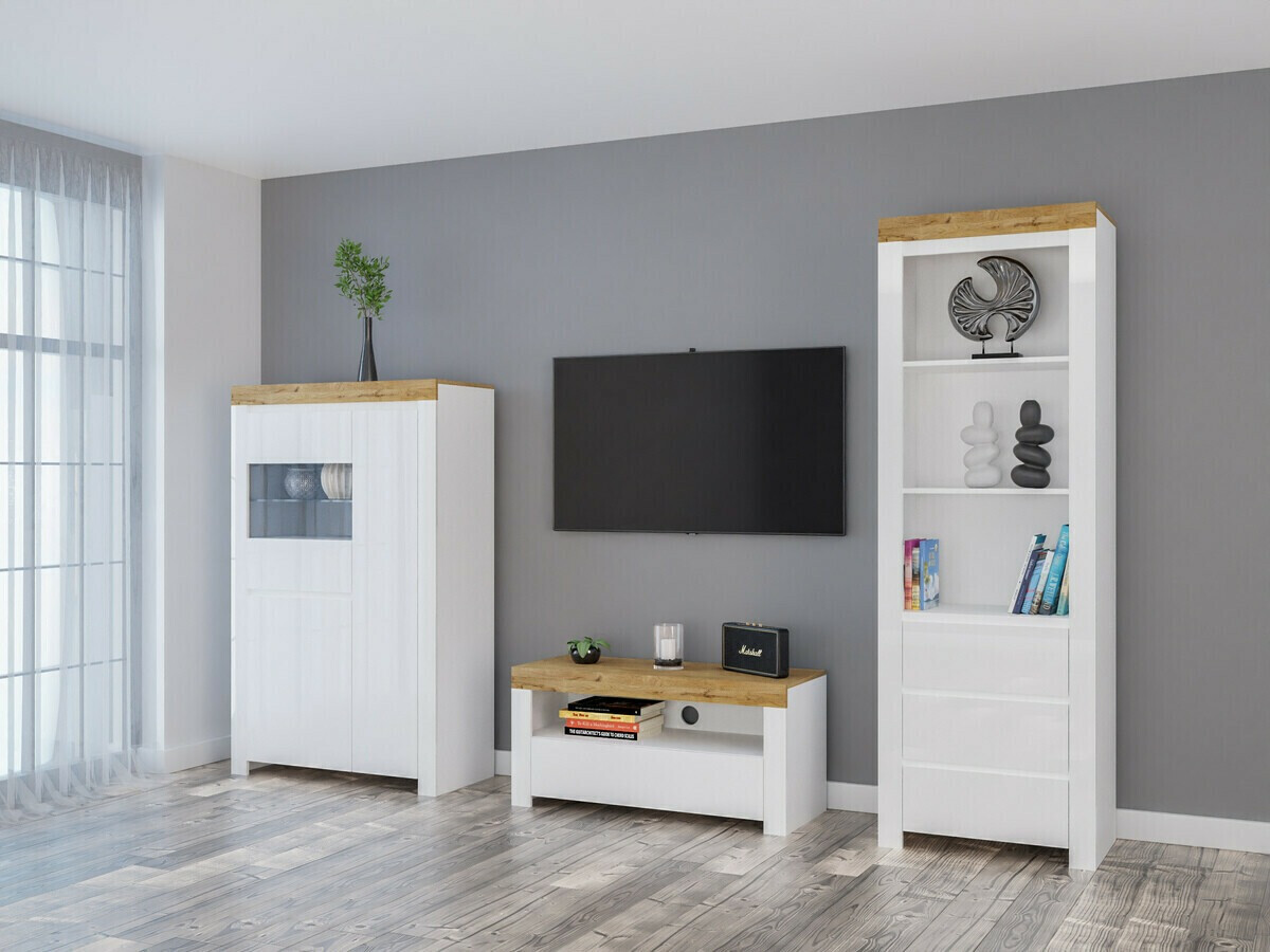 Plaukts Sonsoru 105 (Balts + Glancēts balts + Votan ozols)