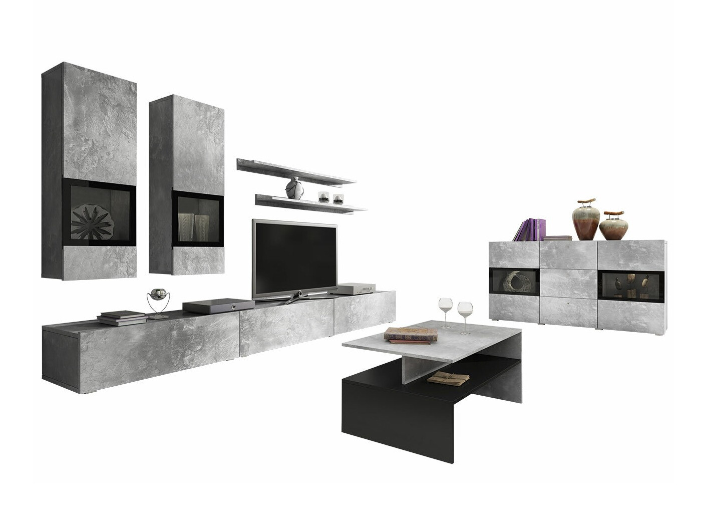 Viesistabas komplekts Serodeu 104 (Betons)