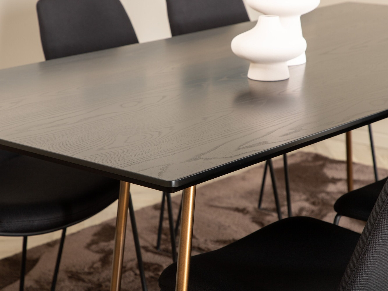 Ēdamistabas komplekts Dallas 3039 (Melns + Varš)