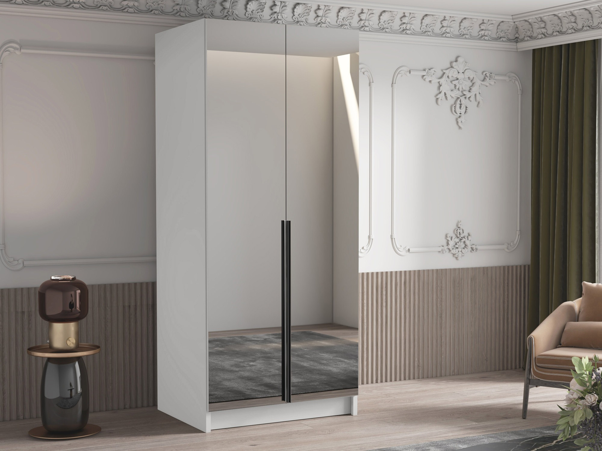 Шкаф Closico 193 (Белый + Чёрный)