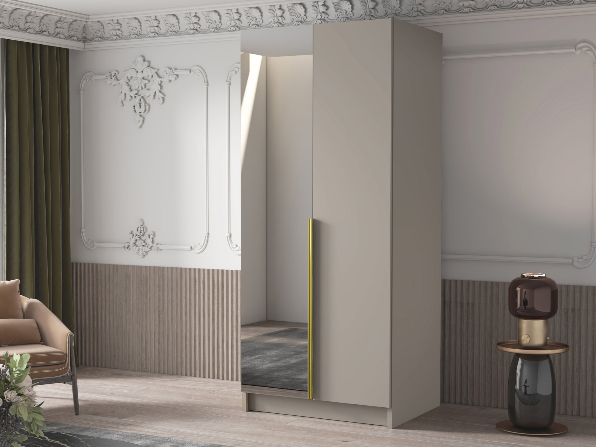 Skapis Closico 194 (Kašmirs + Zelta)