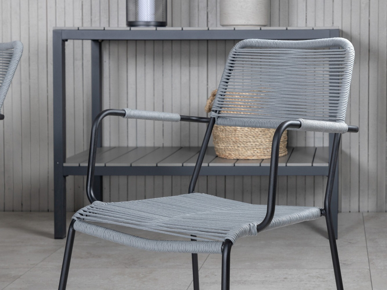 Стол и стулья Dallas 2985 (Серый + Чёрный)