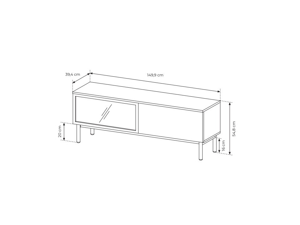 TV galds Livmave 104