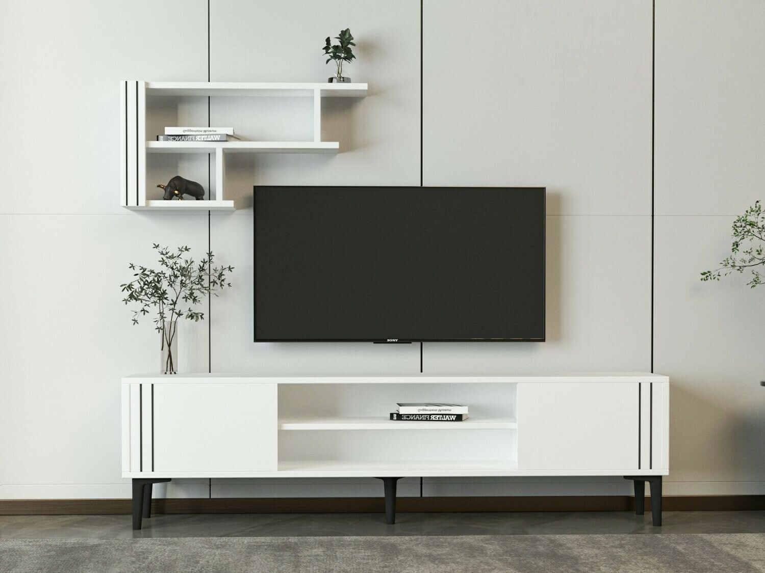 Viesistabas komplekts Kailua 2211 (Balts)