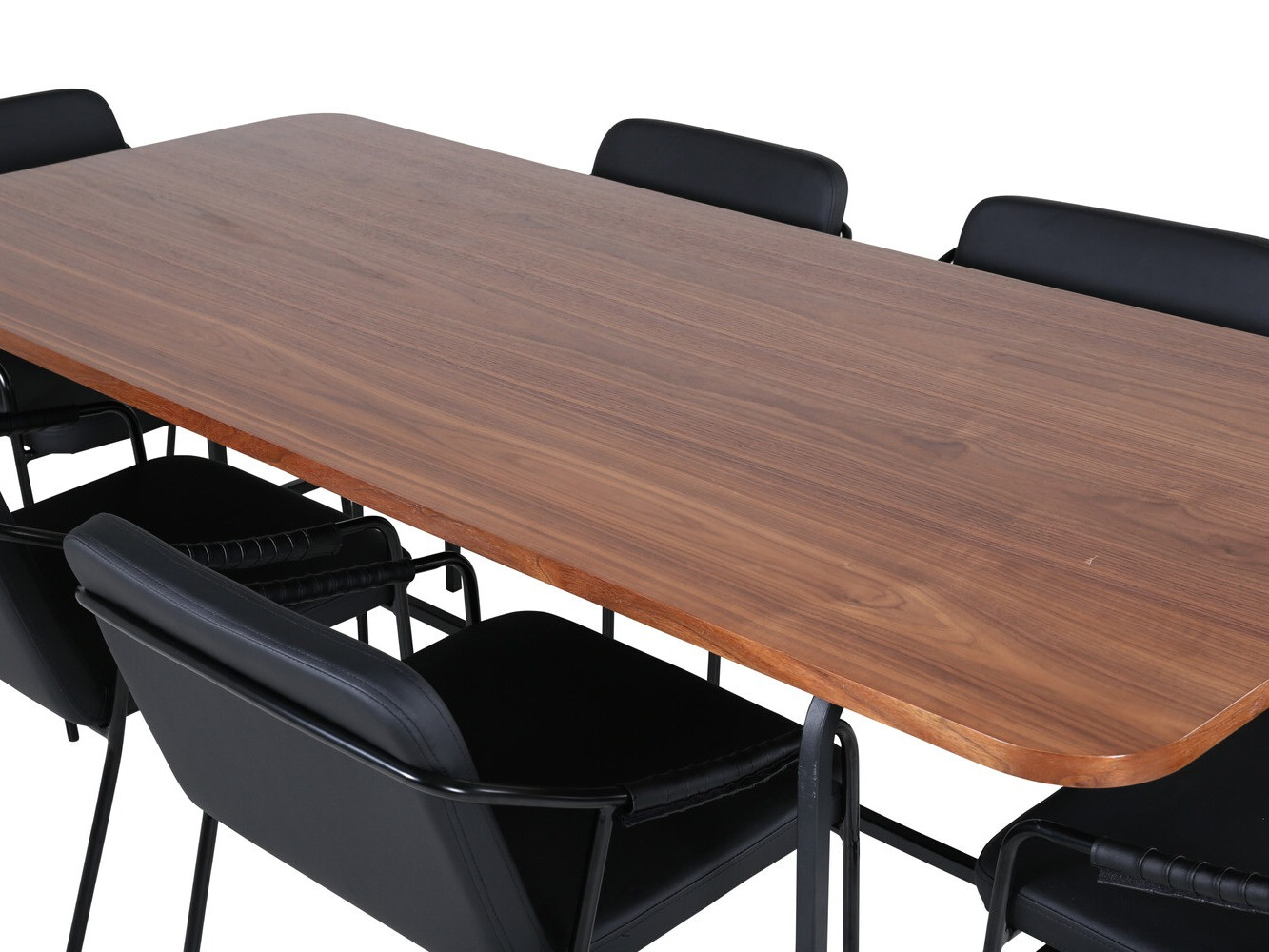 Ēdamistabas komplekts Dallas 2797 (Riekstkoks + Melns)