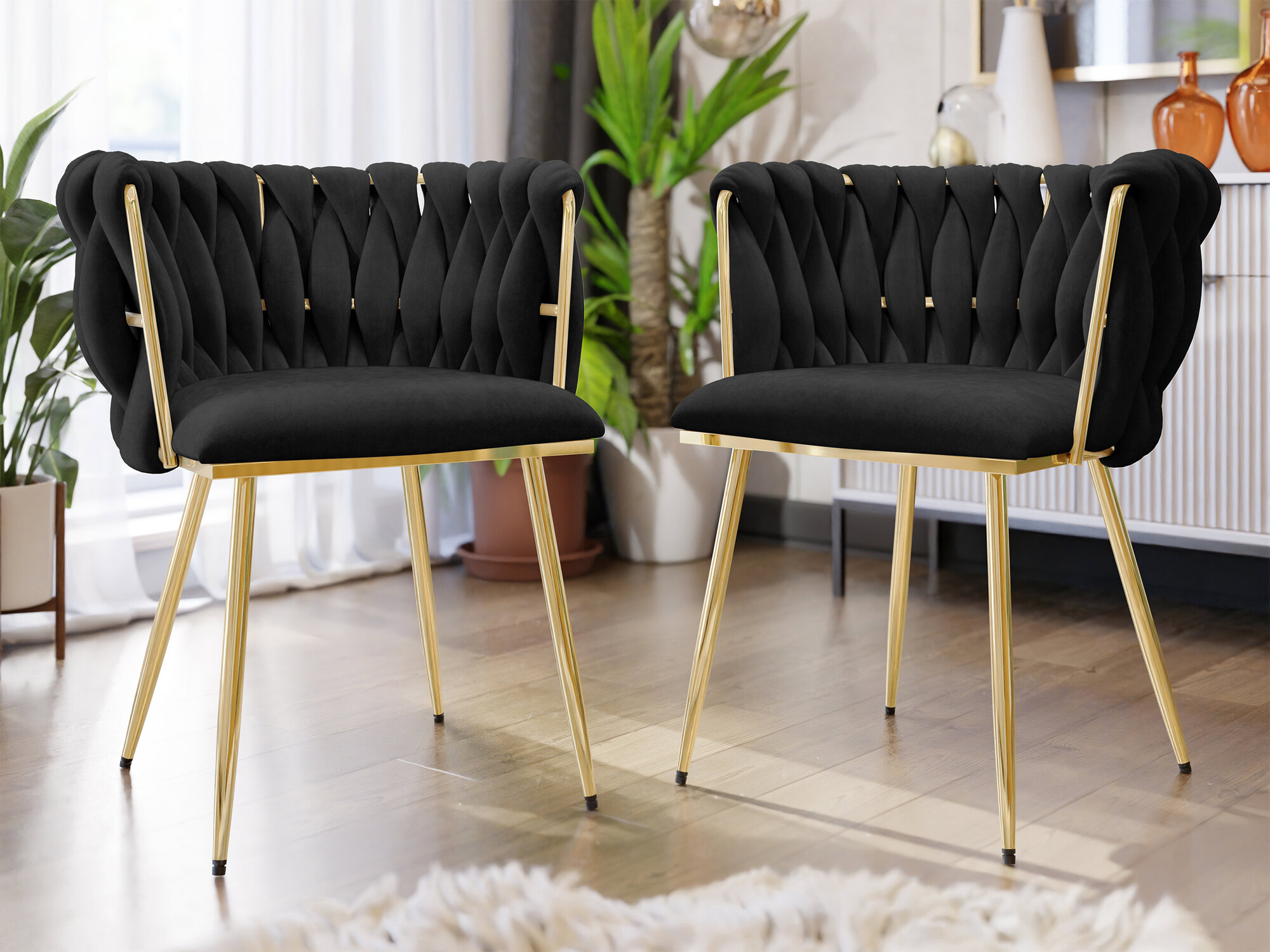 Krēsls Comfivo 434 (Zelta + Melns)