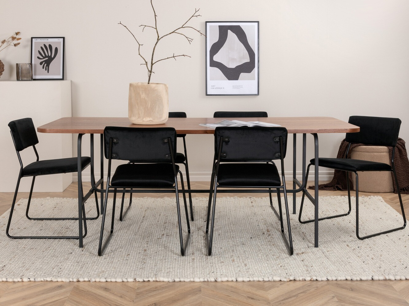 Обеденный гарнитур Dallas 2795 (Чёрный)