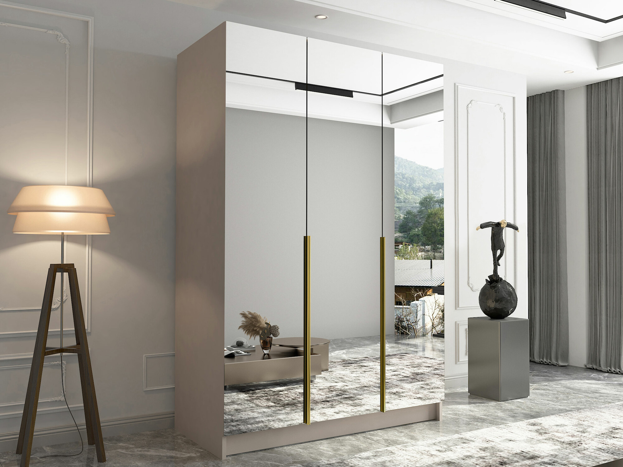 Шкаф Closico 196 (Кашемир + Золотой)