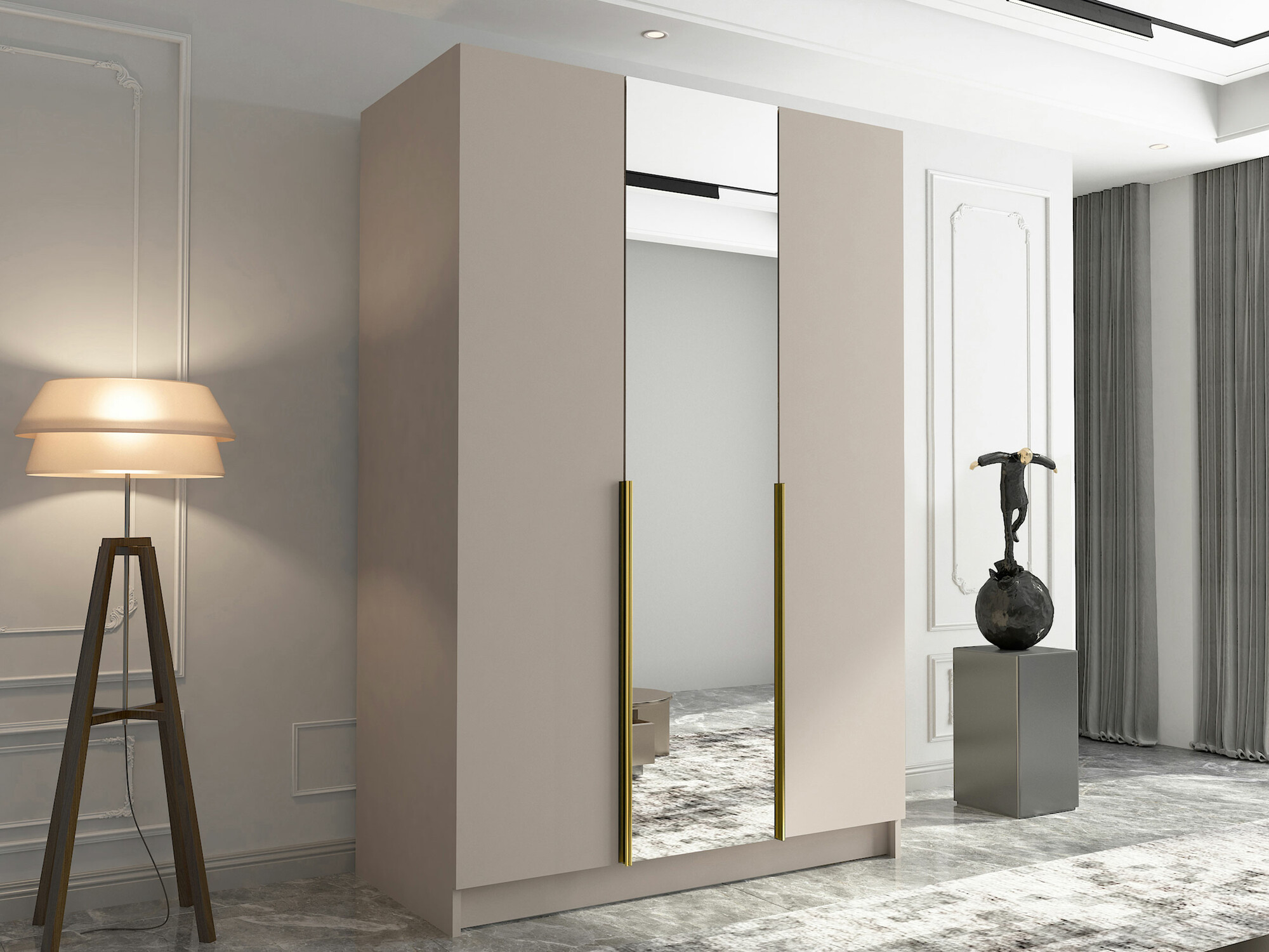 Шкаф Closico 197 (Кашемир + Золотой)