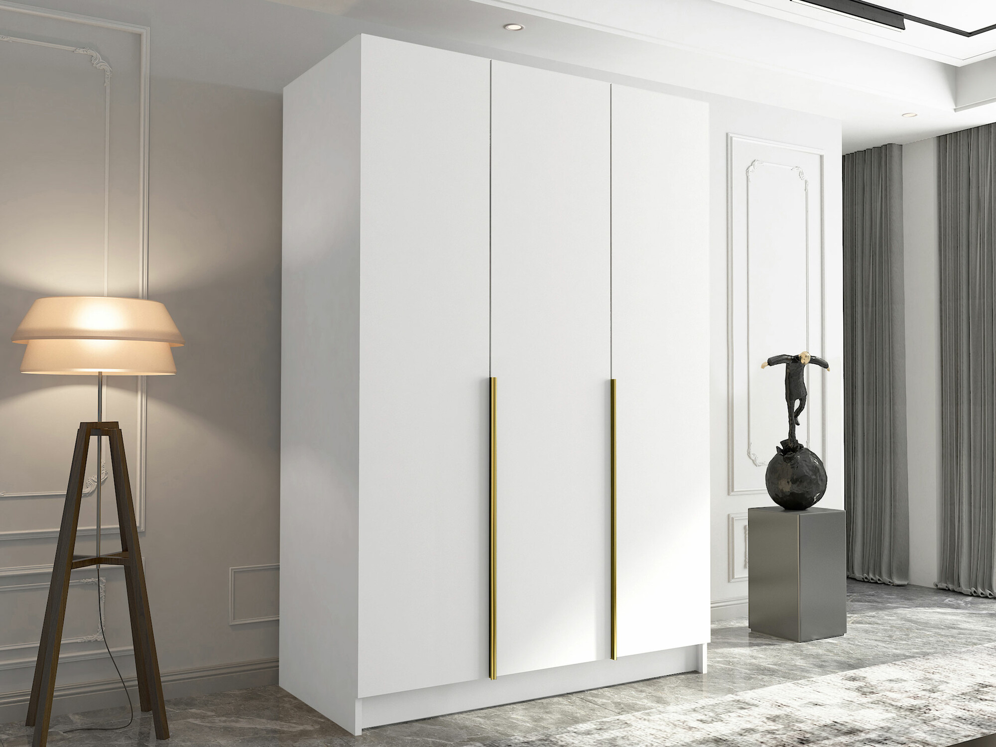 Шкаф Closico 198 (Белый + Золотой)