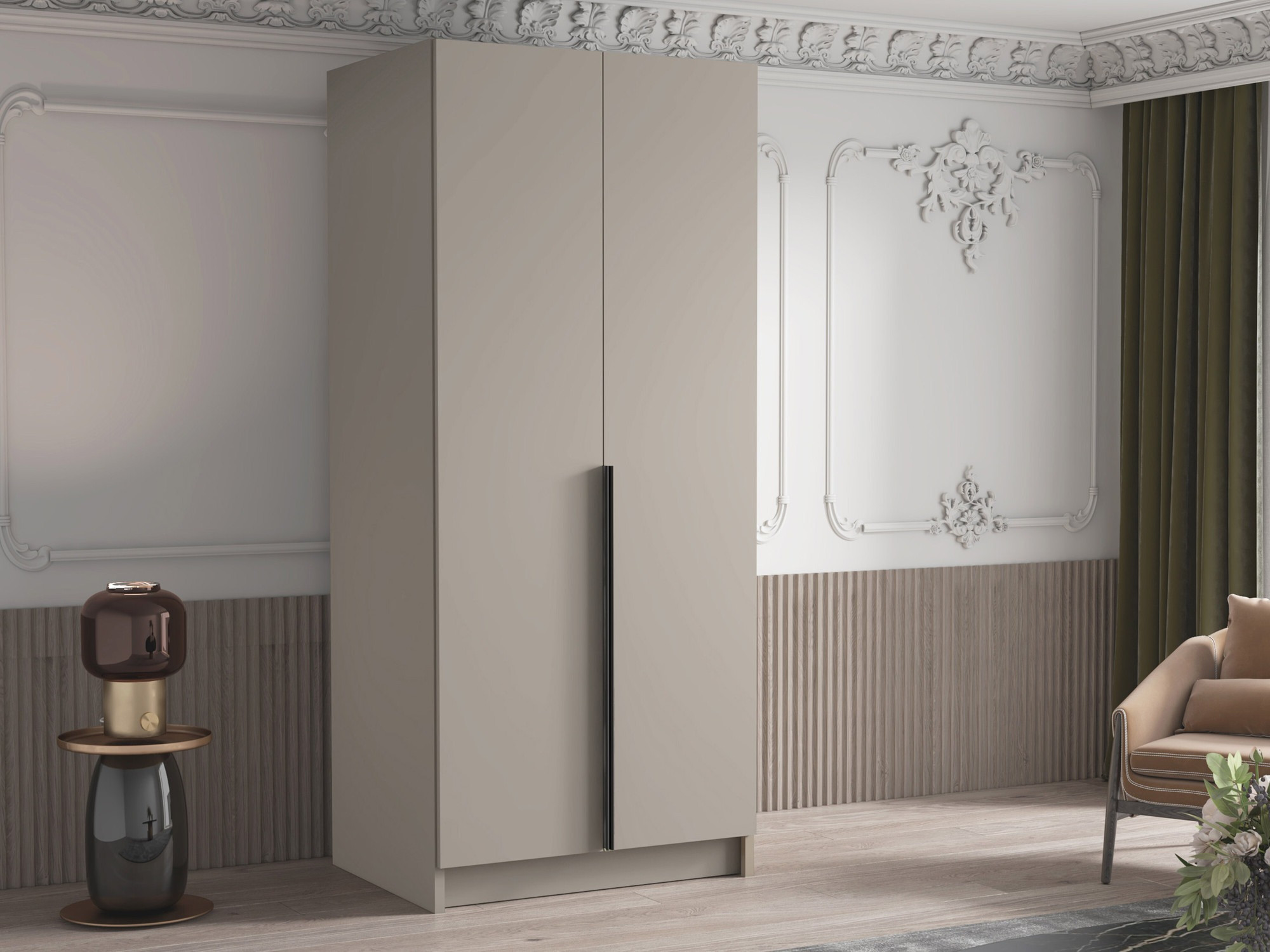 Skapis Closico 195 (Kašmirs + Melns)