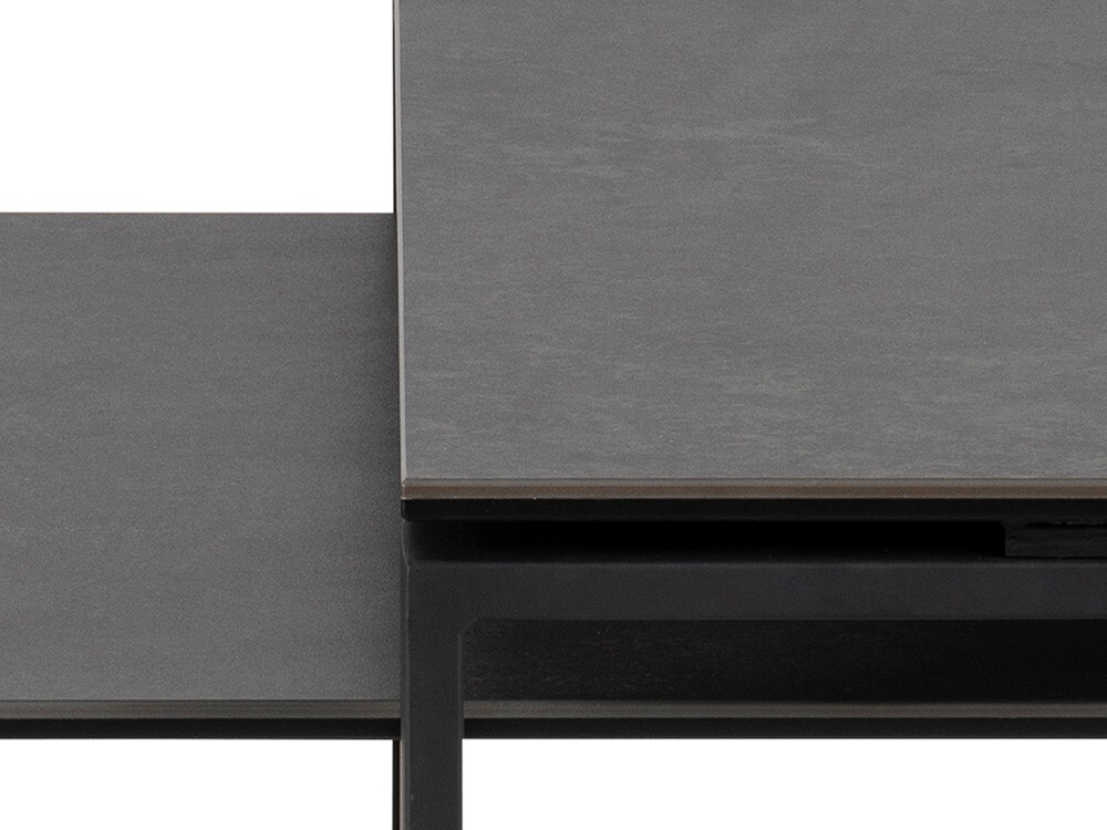 Комплект журнальных столиков Norsica 421 (Тёмно-серый + Чёрный)