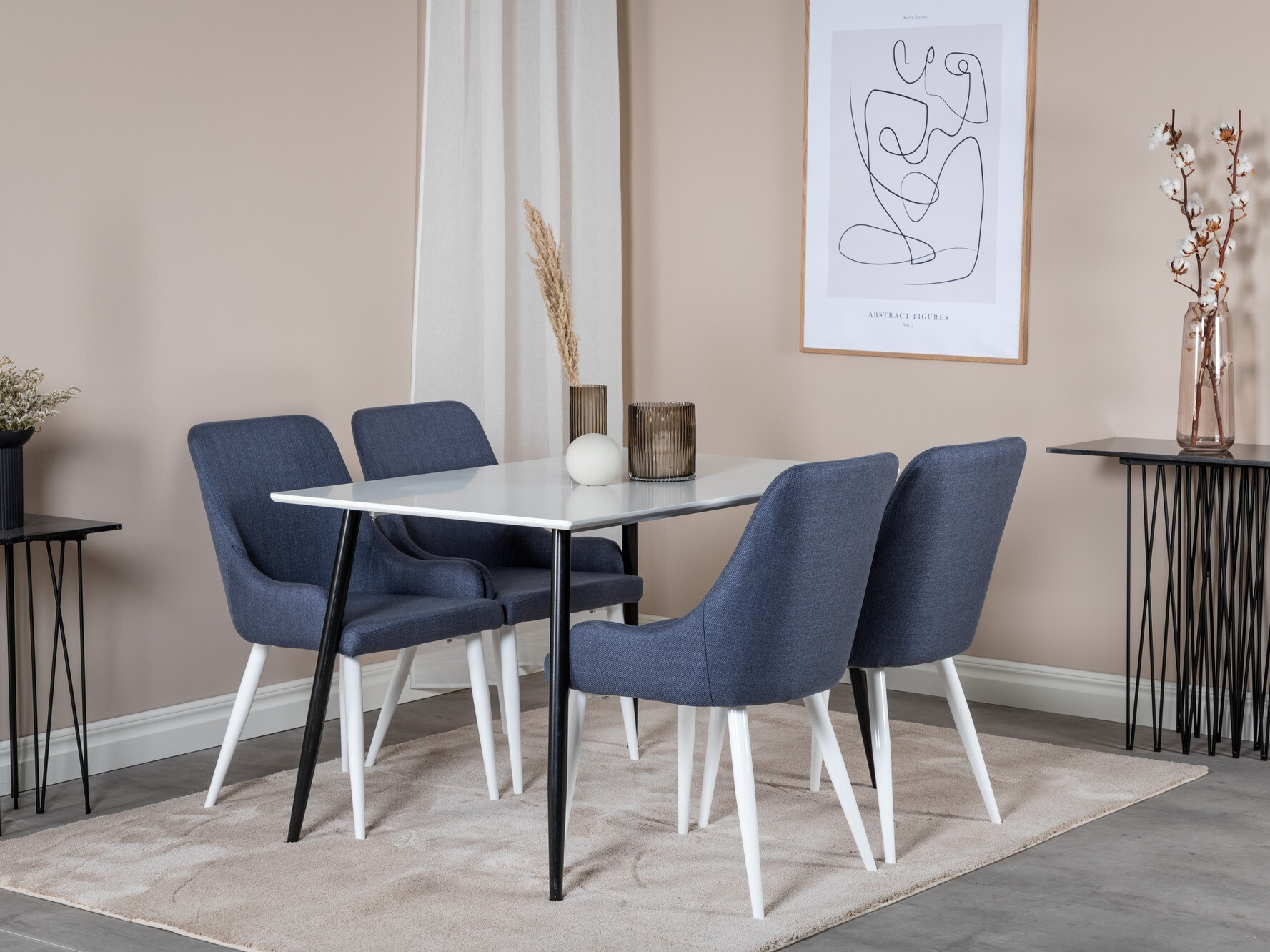 Krēsls Dallas 114 (Zils + Balts)