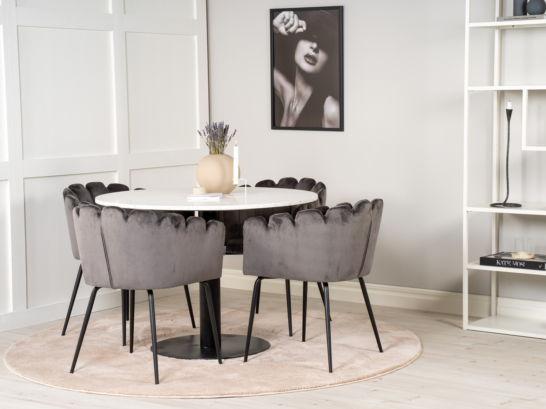 Krēsls Dallas 134 (Pelēks + Melns)