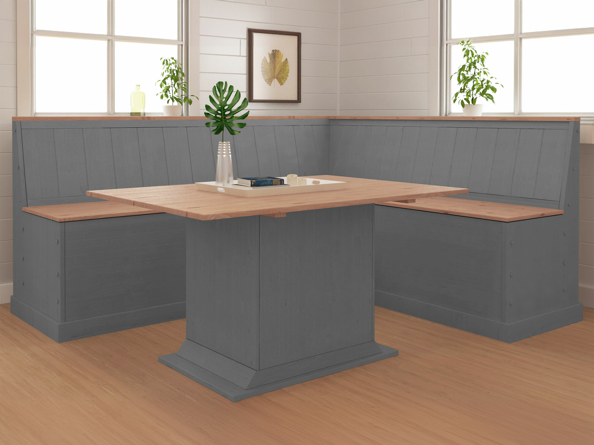 Кухонный угол Cirfeli 106 (Серый + Сосна)