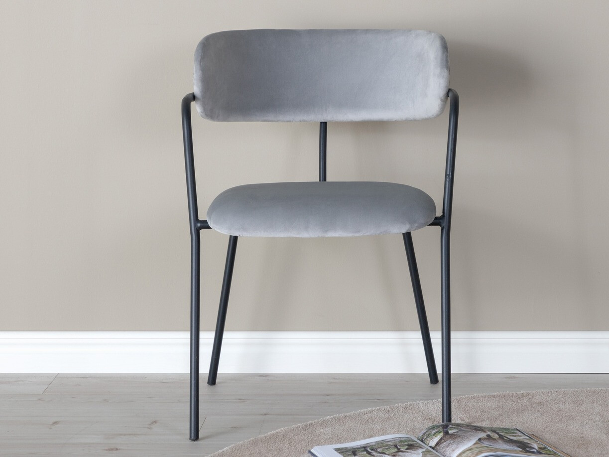 Стул Dallas 108 (Светло-серый + Чёрный)