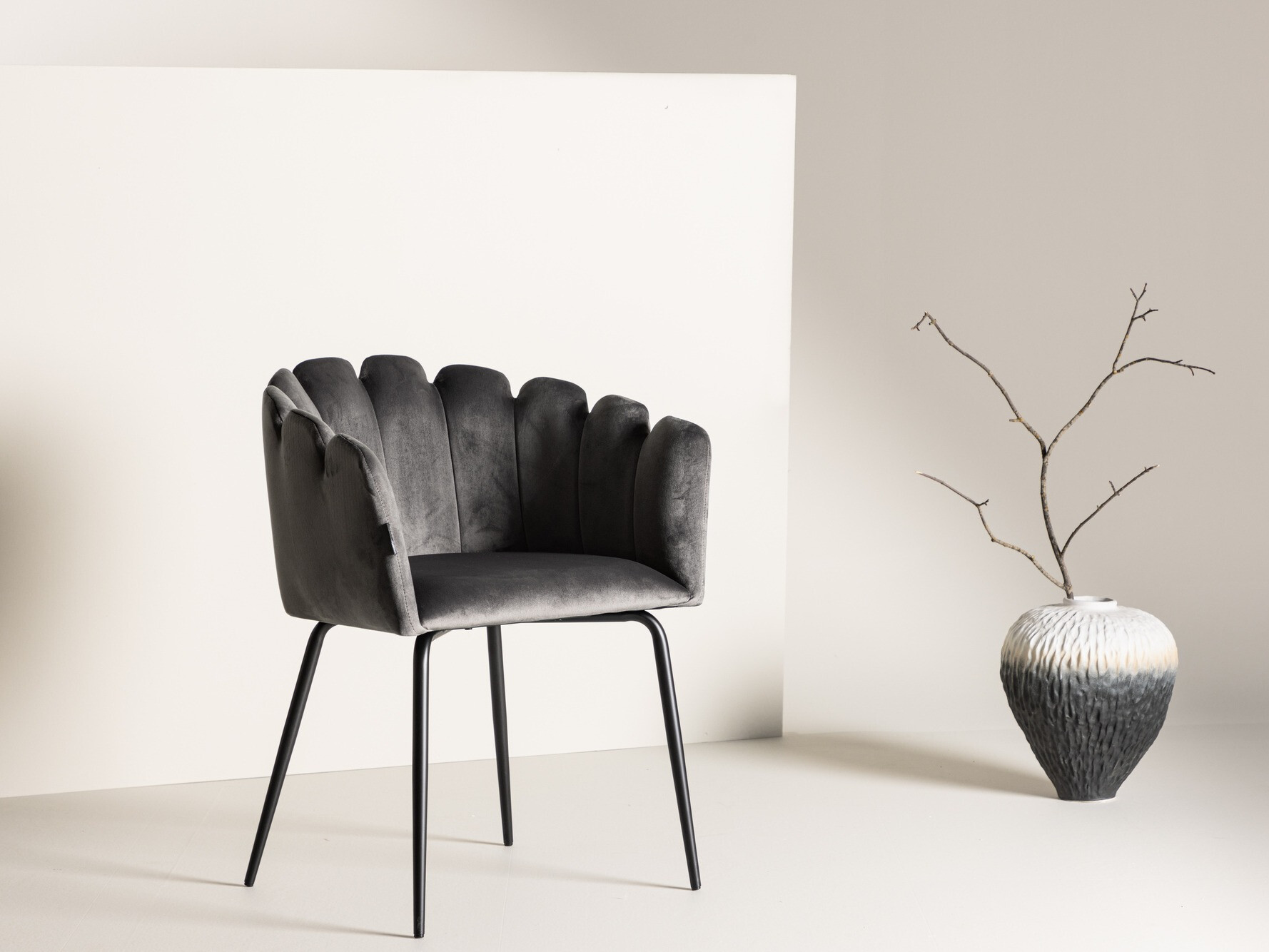 Стул Dallas 134 (Серый + Чёрный)