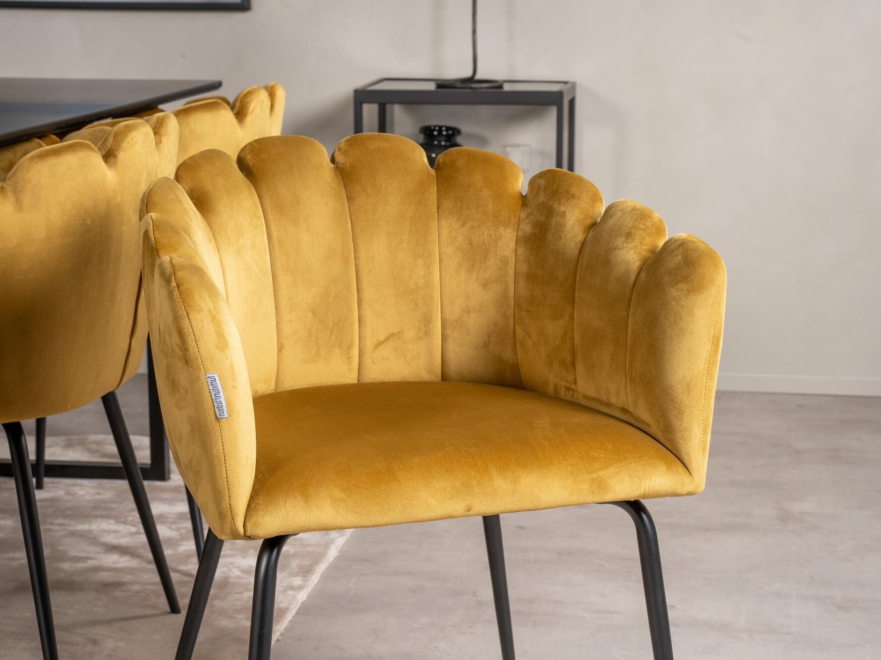 Стул Dallas 134 (Желтый + Чёрный)