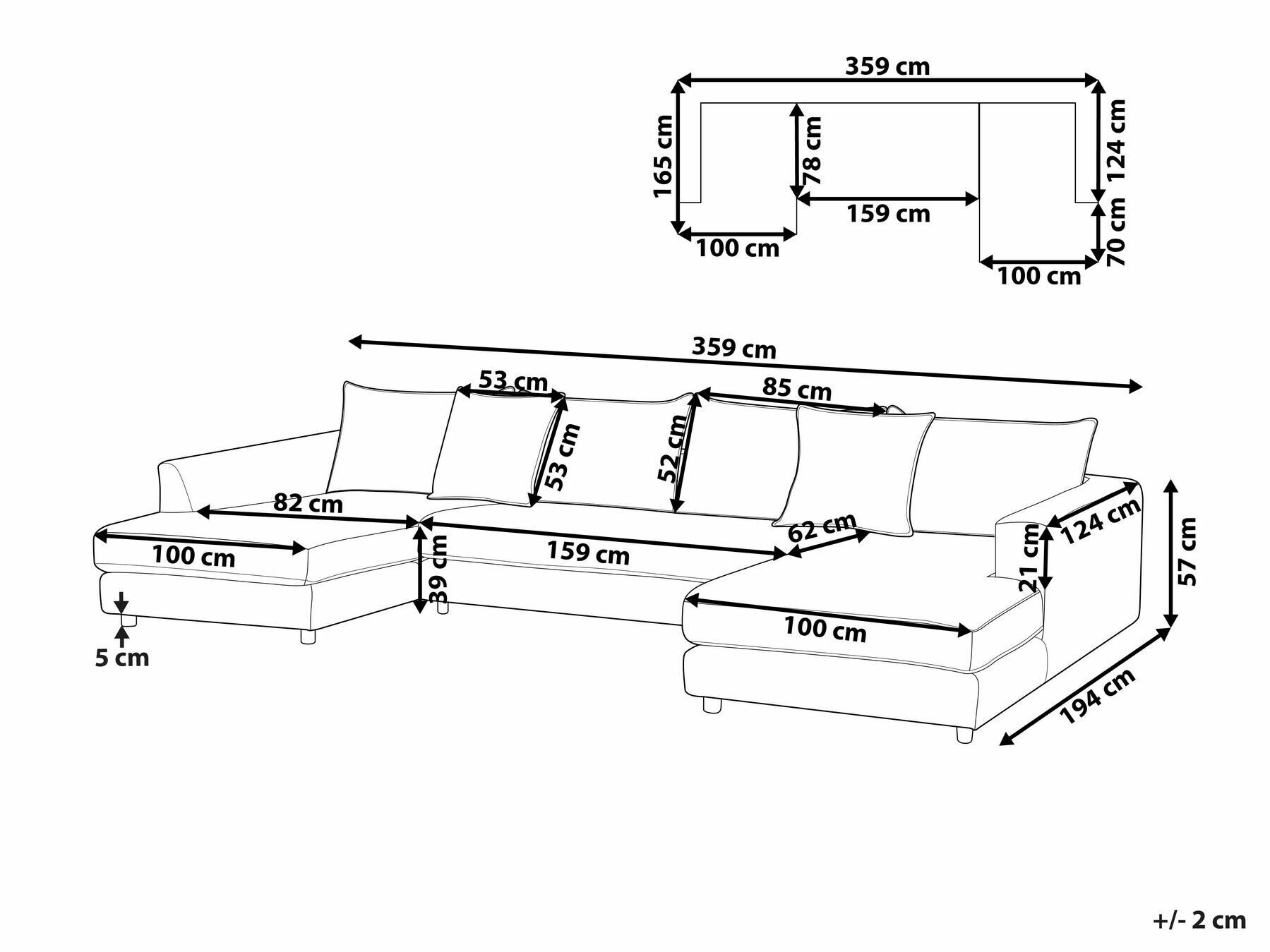 Stūra dīvāns Berwyn 1665 (Bēšs)