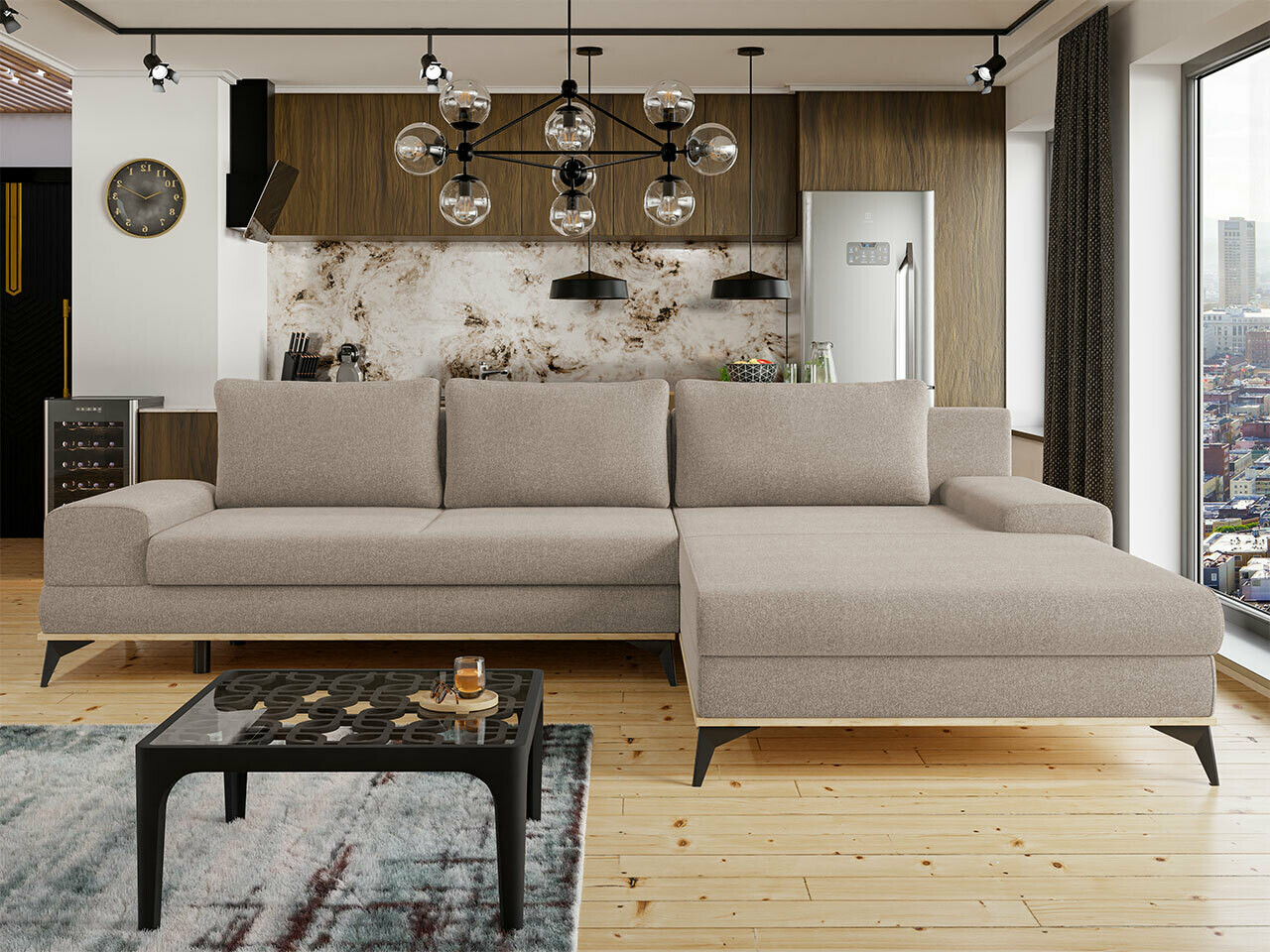 Stūra dīvāns Lincoln 136 (Soro 13)