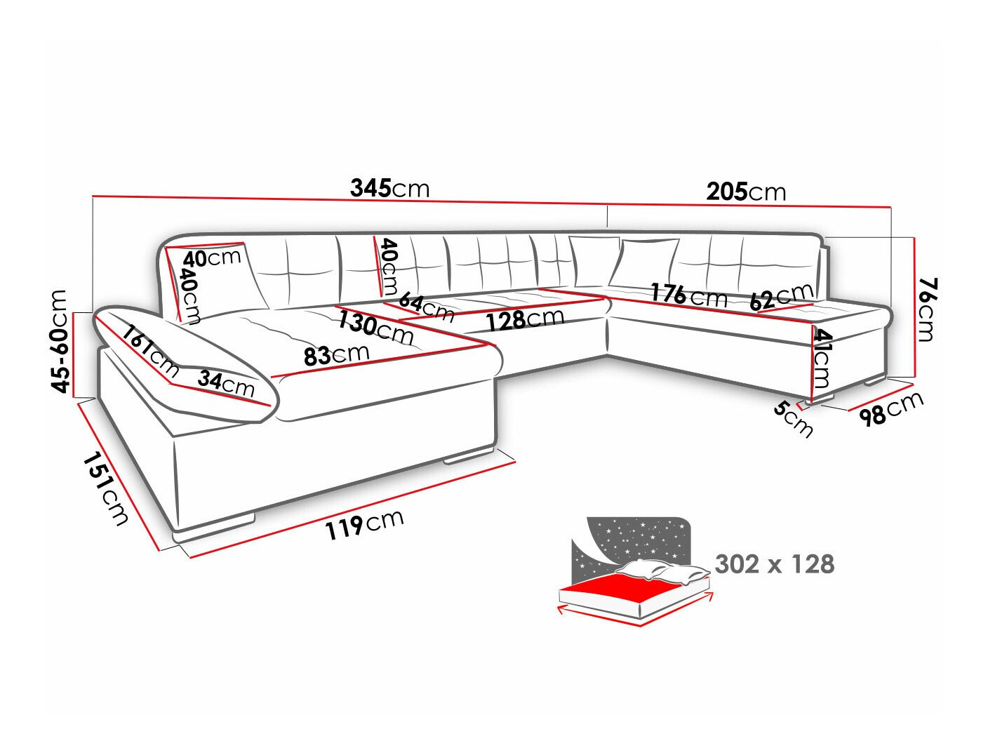 Угловой диван Comfivo 173 (Fragola 20)