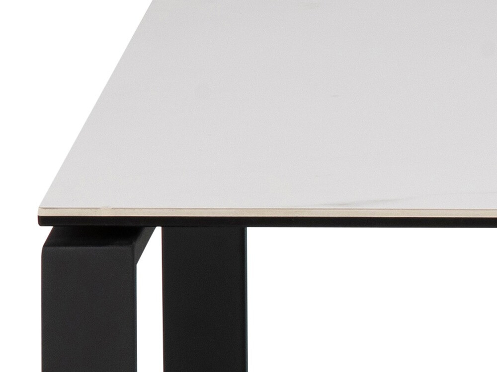 Žurnālu galdiņu komplekts Norsica 421 (Balts marmors + Melns)