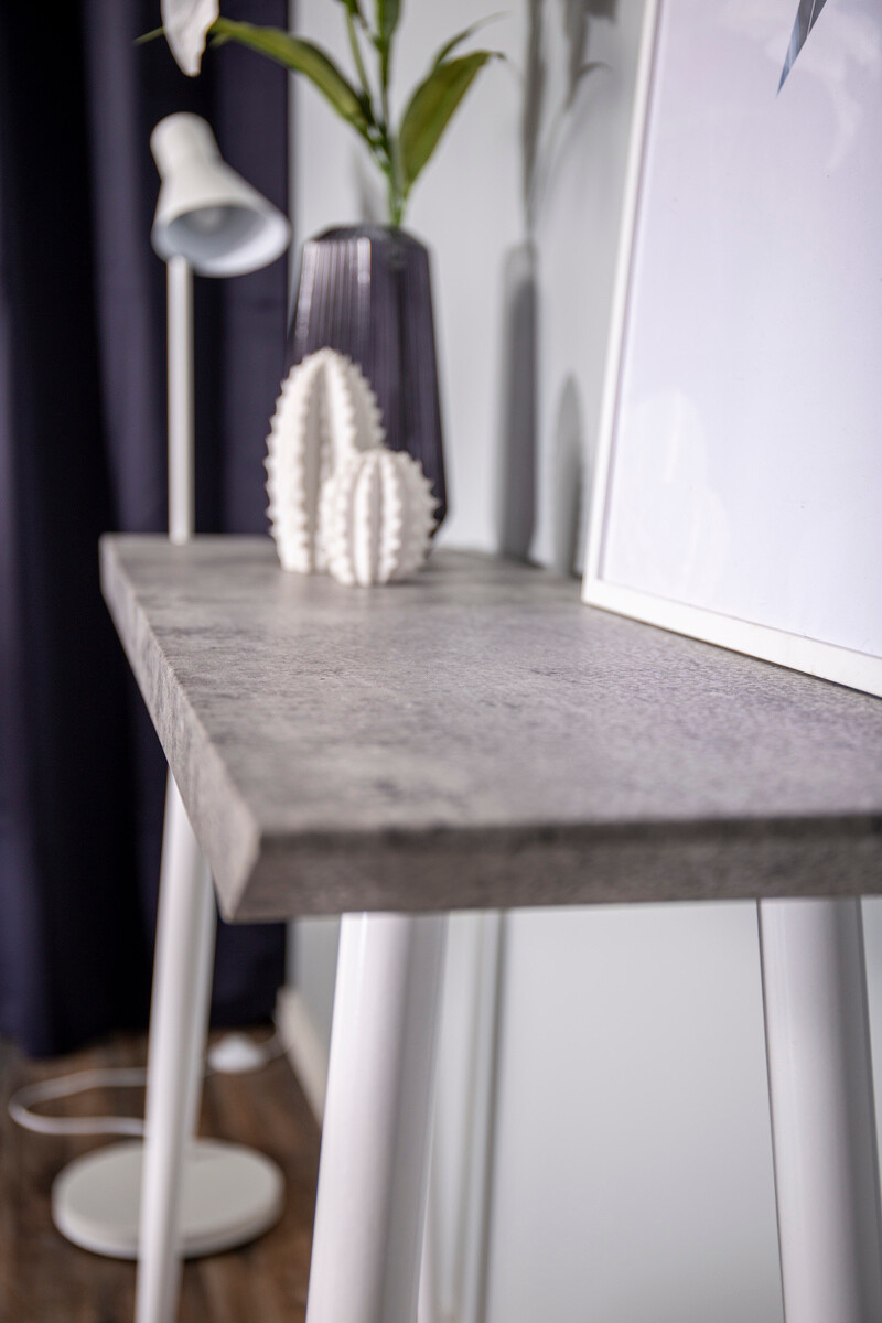 Консоль Dallas 226 (Бетон + Белый)