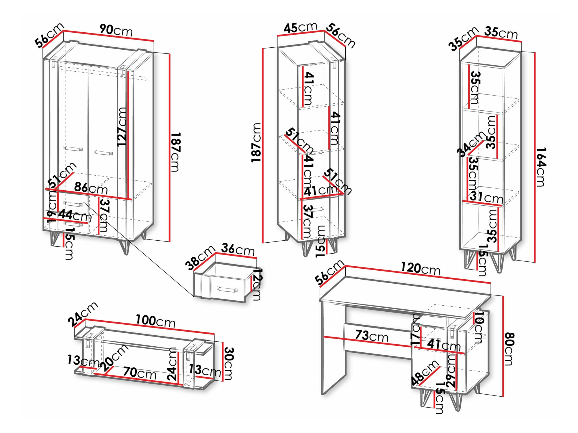 Мебельный гарнитур Domdele 114