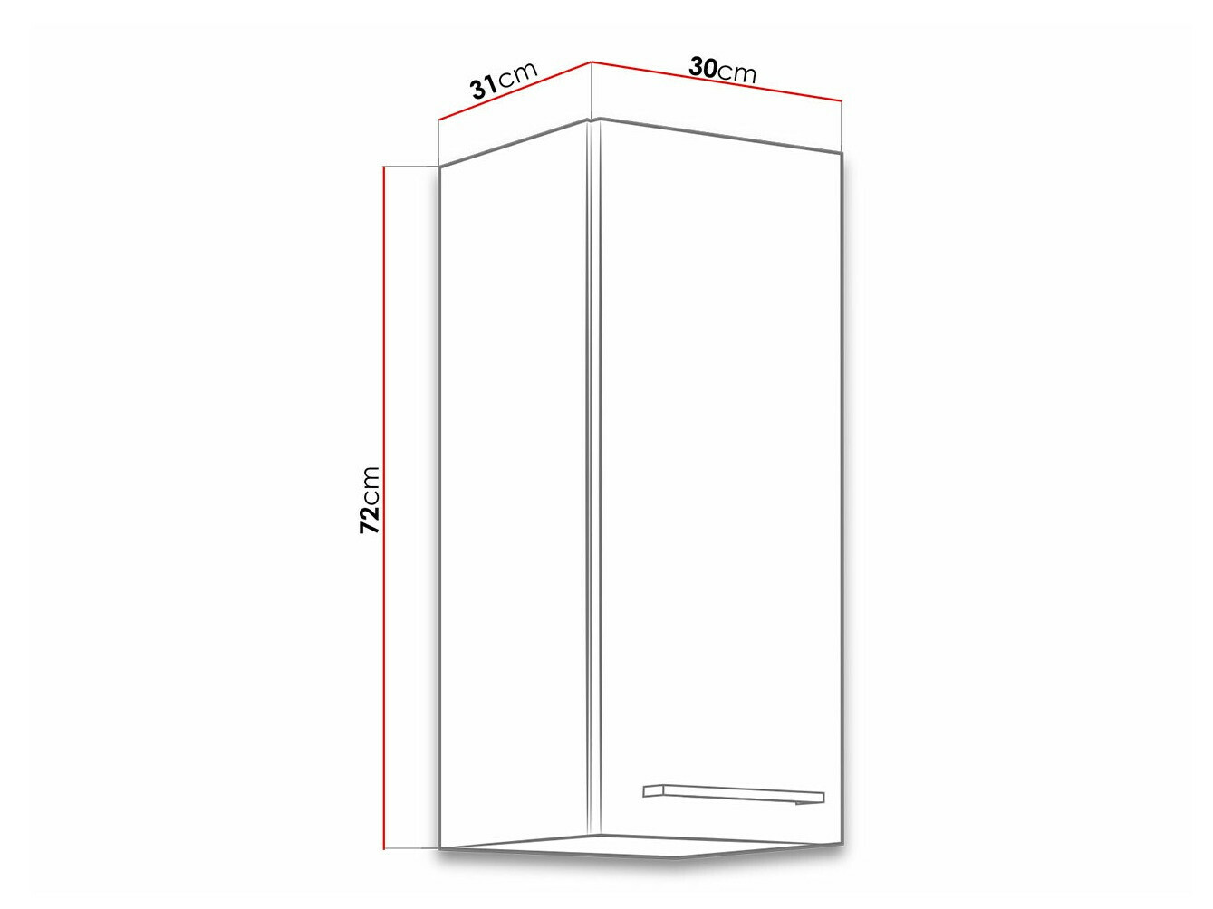 Модульный настенный шкафчик Wood Dark 134