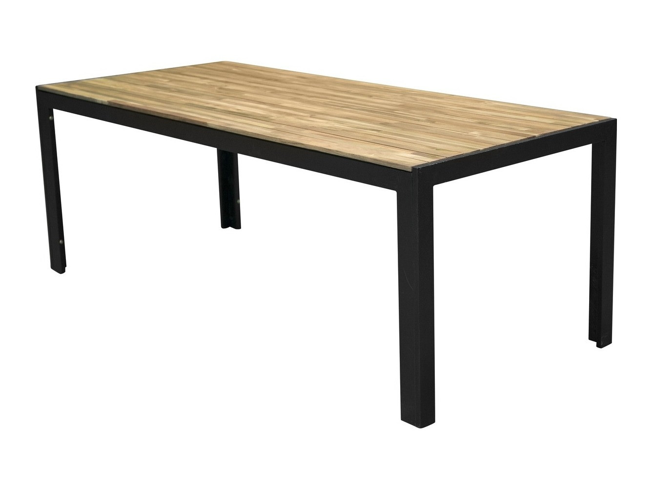 Садовый стол Dallas 673 (Акация + Чёрный)