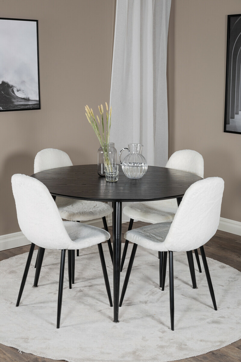 Стул Dallas 201 (Белый + Чёрный)