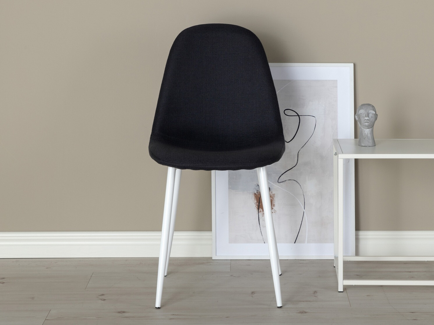 Стул Dallas 201 (Чёрный + Белый)