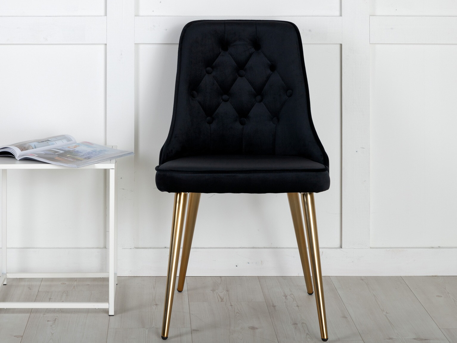 Стул Dallas 203 (Чёрный + золотой)