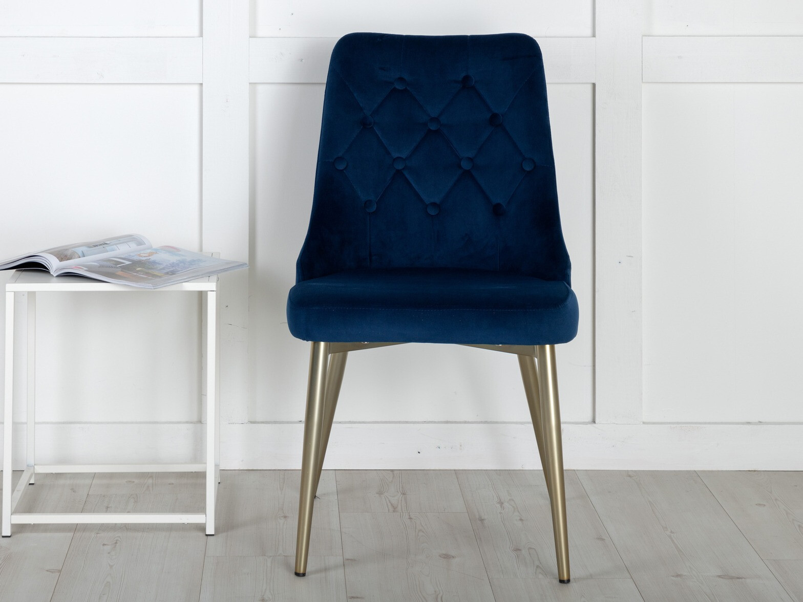 Стул Dallas 203 (Синий + золотой)