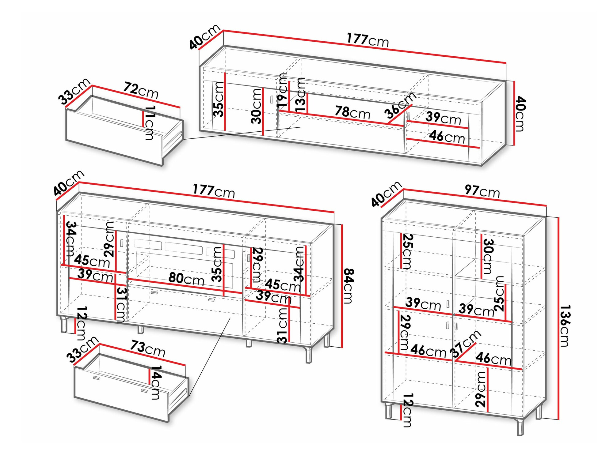 Набор для гостиной Mormavu 115 (Матовый черный)