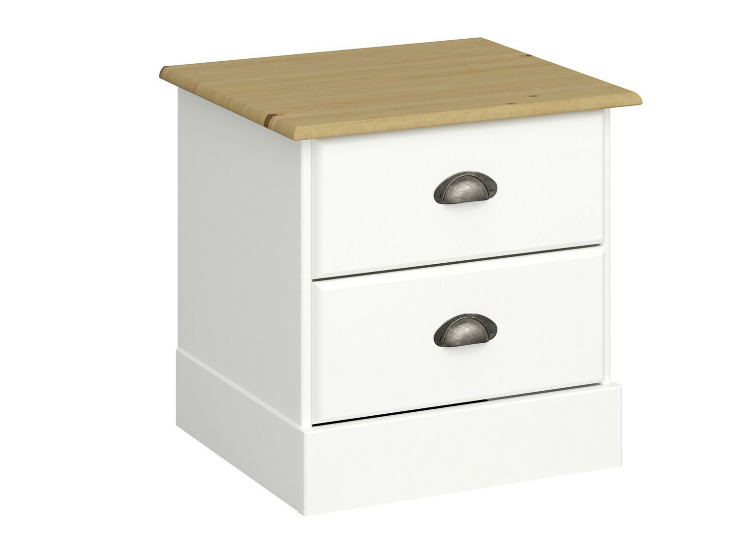 Naktsgaldiņš Denton 1427 (Balts + Gaišs koks)