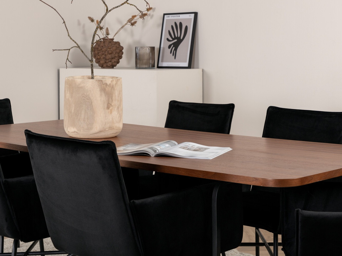 Обеденный гарнитур Dallas 2787 (Чёрный)