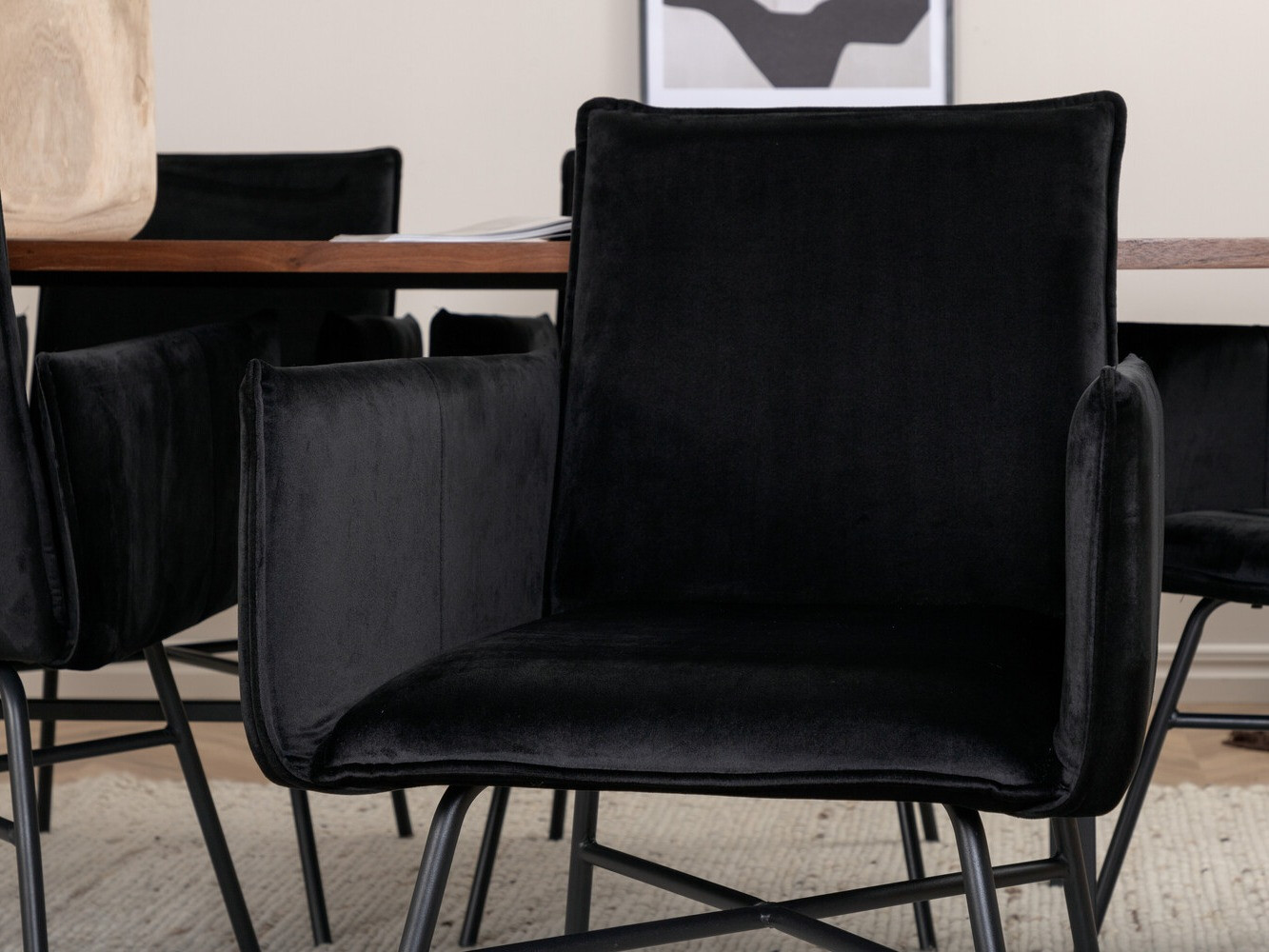 Обеденный гарнитур Dallas 2787 (Чёрный)