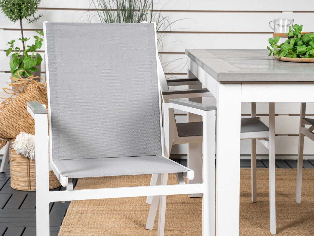 Садовый стул Dallas 2775 (Белый + Серый)