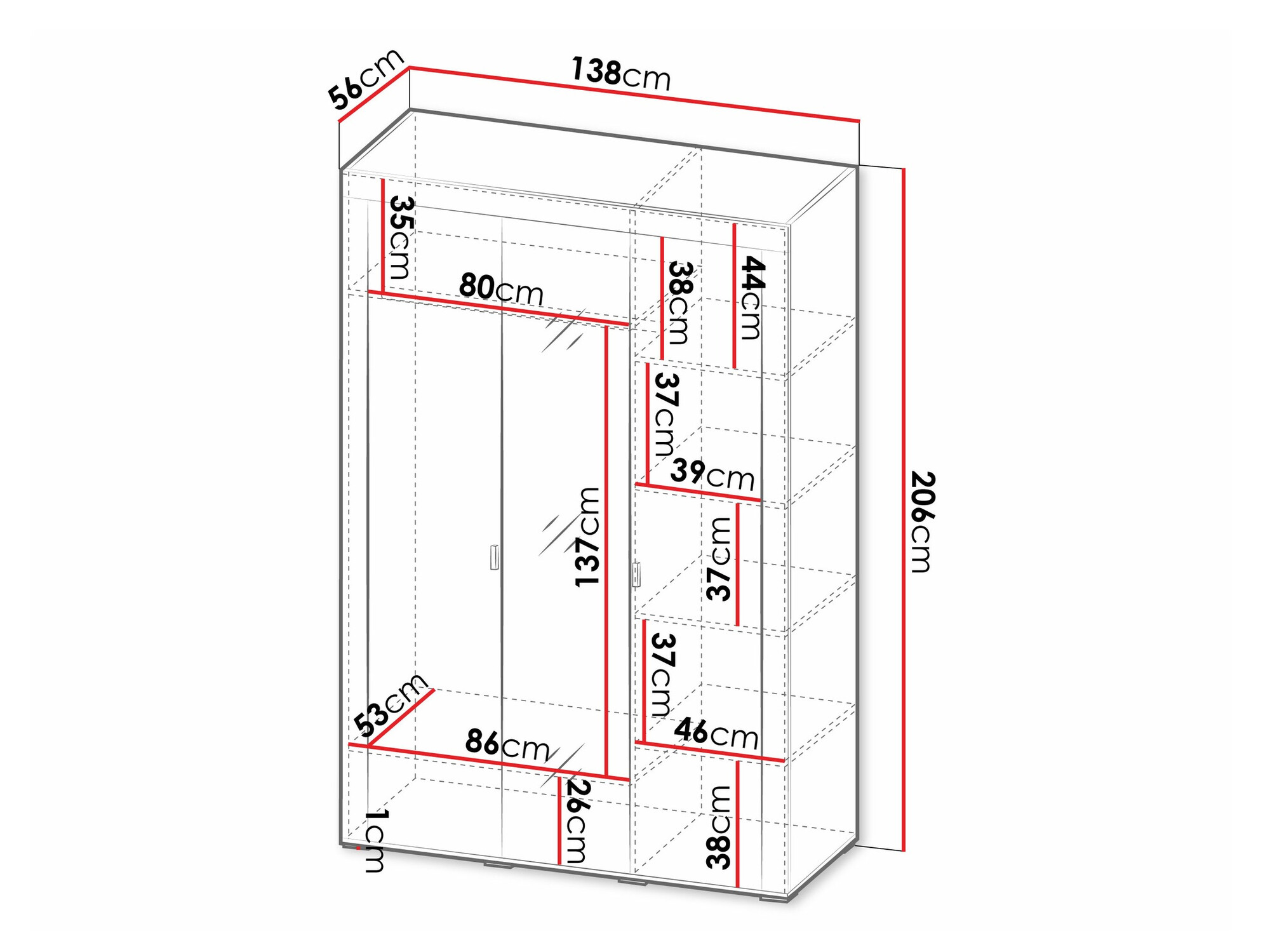 Шкаф Mormavu 101 (Матовый белый)