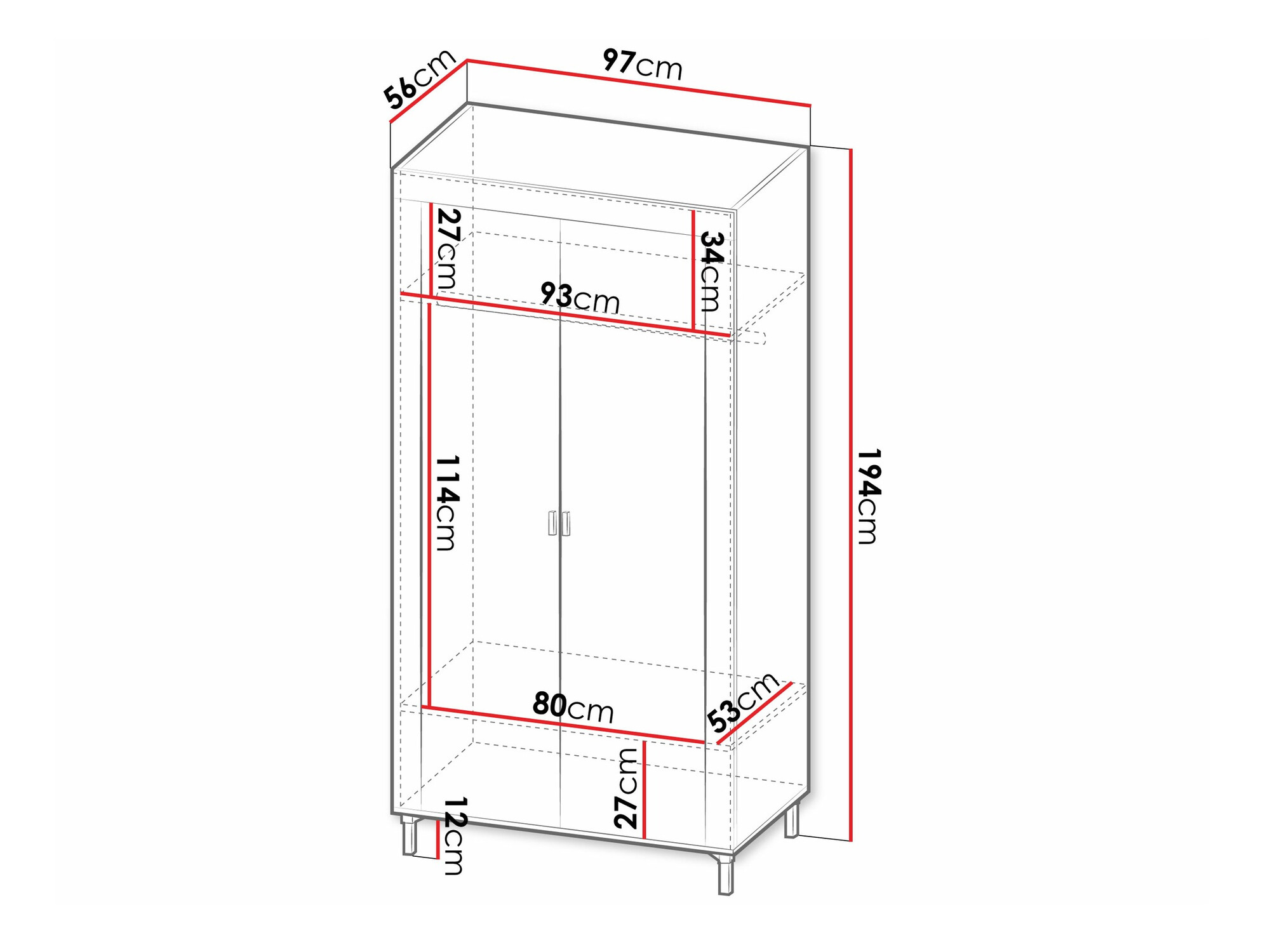 Skapis Mormavu 100 (Matēts balts)