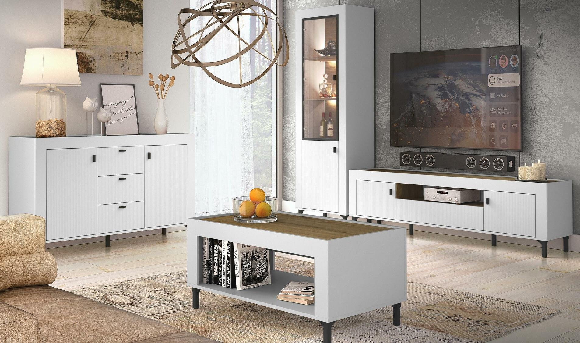 Стеллаж Mormavu 104 (Матовый белый)