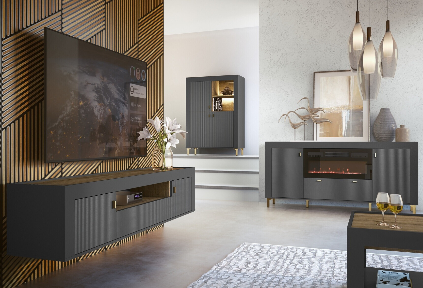 Стеллаж Mormavu 105 (Матовый черный)